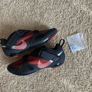 Nike SuperRep Cycle Black Hyper Crimson Cycling Shoe Size 8.5